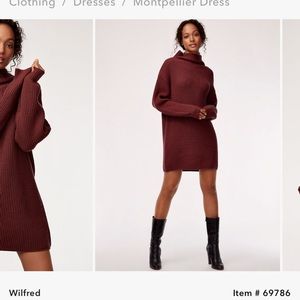 Aritzia montipellier dress, size s/m, black